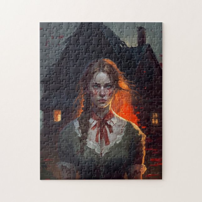 Haunting house jigsaw puzzle (Vertical)