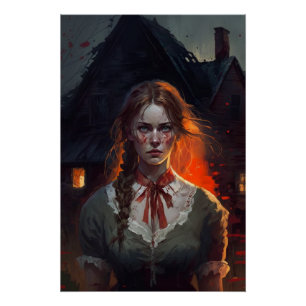 Haunting house poster