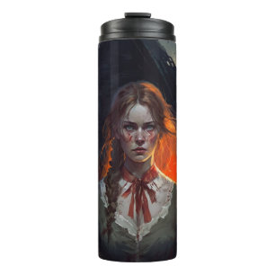 Haunting house thermal tumbler