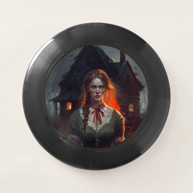 Haunting house Wham-O frisbee (Front)