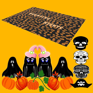Haunting Nights Jack O Lanterns Horror Halloween Outdoor Rug