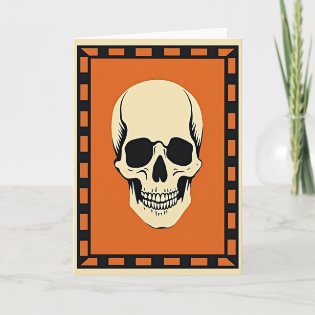 Haunting Skull Frame Card (Front)