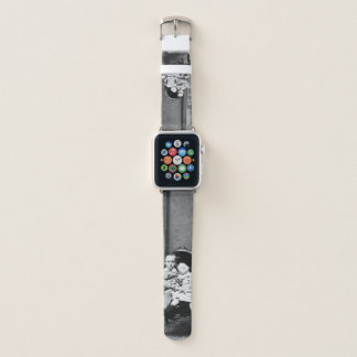 Haunting Vintage Sibling Portrait  Apple Watch Band