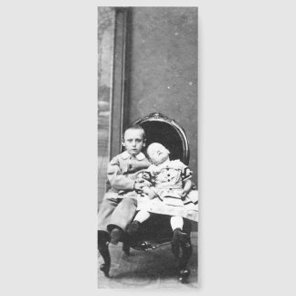 Haunting Vintage Sibling Portrait Bookmarks