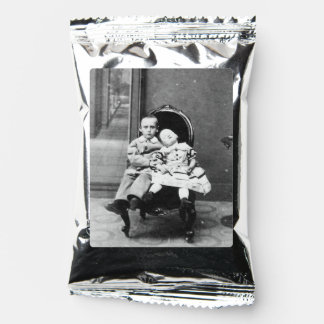 Haunting Vintage Sibling Portrait  Coffee Drink Mix