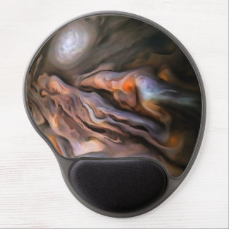 Hauntingly Beautiful Abstract In Ochre and Brown Gel Mouse Pad