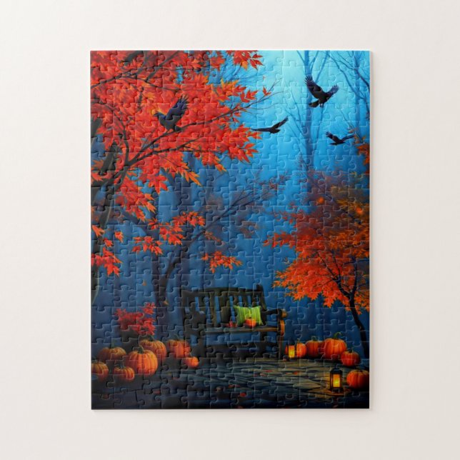 Hauntingly Beautiful Autumn Scene Jigsaw Puzzle (Vertical)