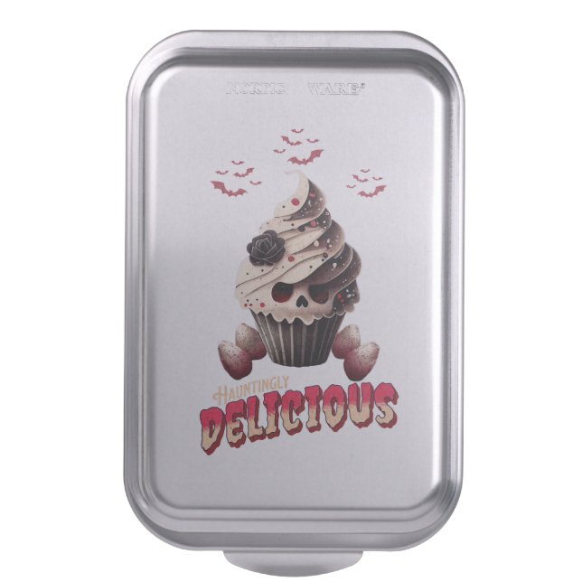 Hauntingly Delicious - Goth Cake Pan (Front Vertical)