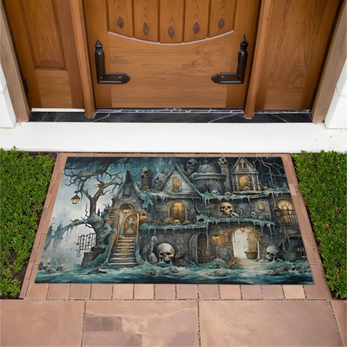 Hauntingly Delightful  Unleash the Spookiness Doormat