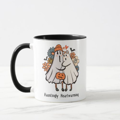 Hauntingly Heartwarming Cute Ghosts Halloween Mug