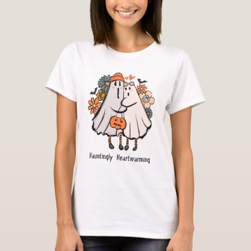 Hauntingly Heartwarming Cute Ghosts Halloween Mug T_Shirt