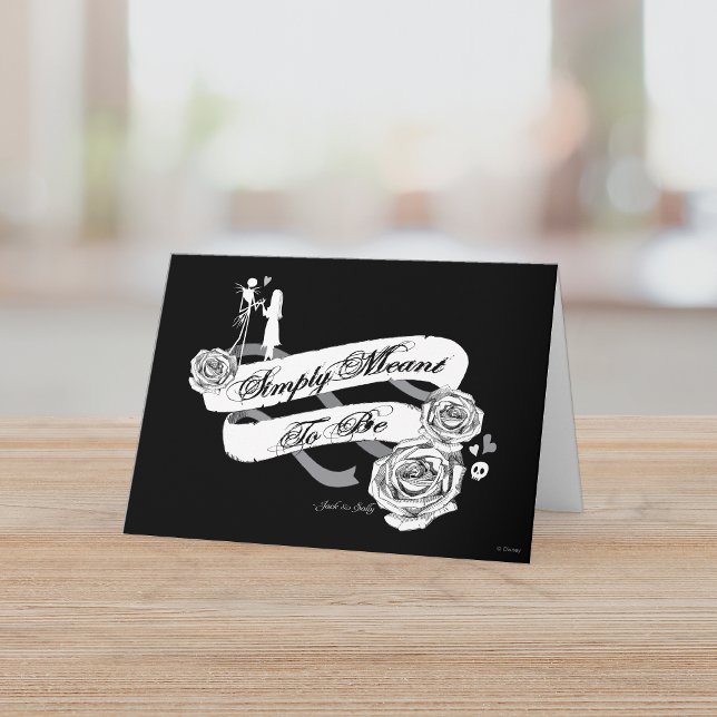 Hauntingly Jack & Sally "Simply Meant To Be" Holiday Card (Creator Uploaded)