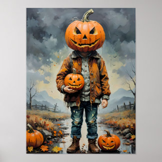 Hauntingly Spooky Halloween – Eerie Art Vibes Poster