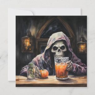 👻🍻 "Haunts & Hops Bash"! 🍻👻 Halloween Invitation