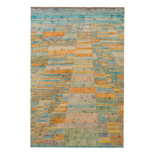 Hauptweg und Nebenwege - Paul Klee Wood Wall Art