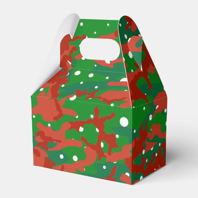 Haus Of Camo Xmas Camouflage Favor Boxes (Front Side)