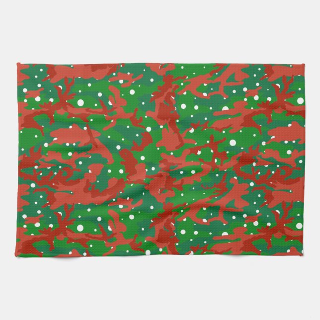 Haus Of Camo Xmas Camouflage Kitchen Towel (Horizontal)
