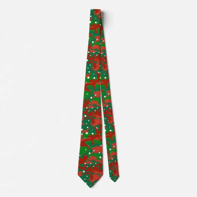 Haus Of Camo Xmas Camouflage Neck Tie (Front)