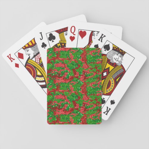 Haus Of Camo Xmas Glitter Camouflage Playing Cards
