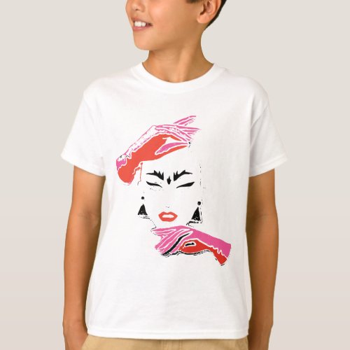 Haus of Velour Drag Queen Race Abstract Distressed T_Shirt