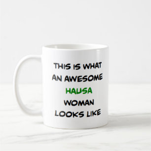 hausa woman, awesome coffee mug