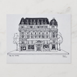 Haussmann Architecture Rue du Louvre, Paris Postcard
