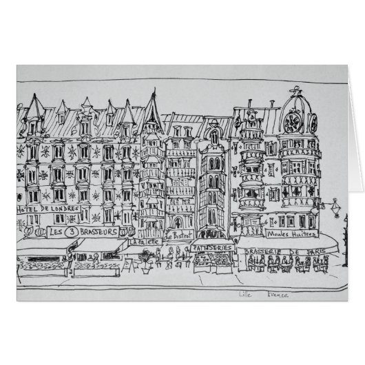 Haussmann Style | Lille, France Cards (Front Horizontal)