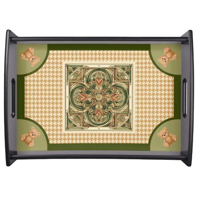 Haut Houndstooth, Serving Tray (Front)