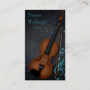 Haute Bohème Trompe-L'oeil Violin Premium Business Card