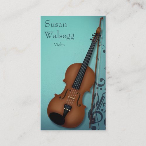 Haute Bohme Violinost Turquoise Business Card