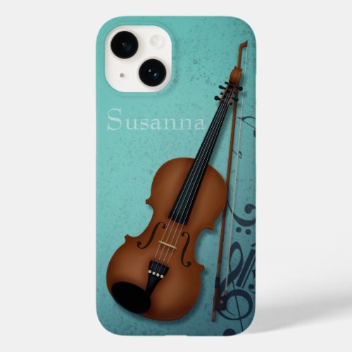 Haute Bohme Violinost Violist Turquoise Custom Case_Mate iPhone 14 Case