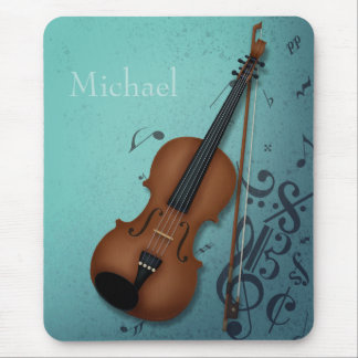 Haute Bohème Violinost Violist TurquoIse Custom Mouse Pad