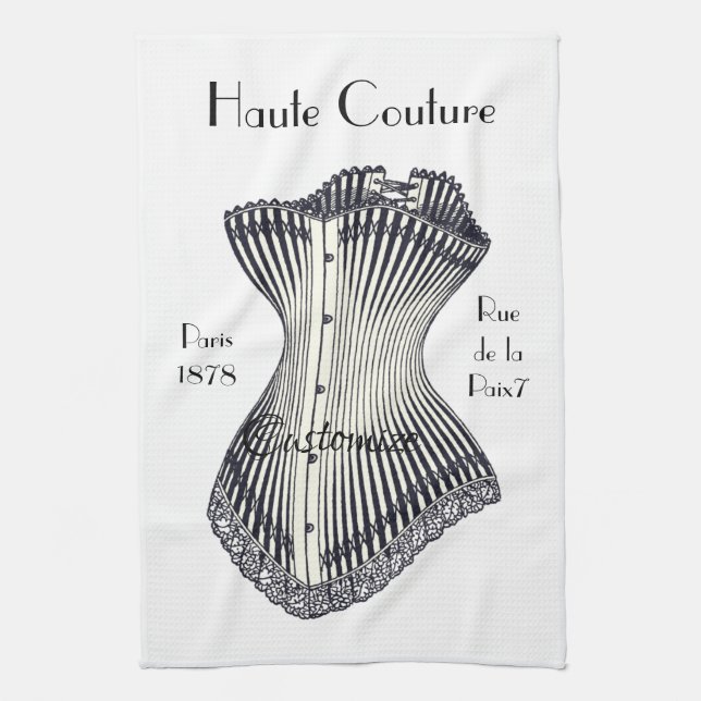 Haute Couture Corset Thunder_Cove       Kitchen Towel (Vertical)