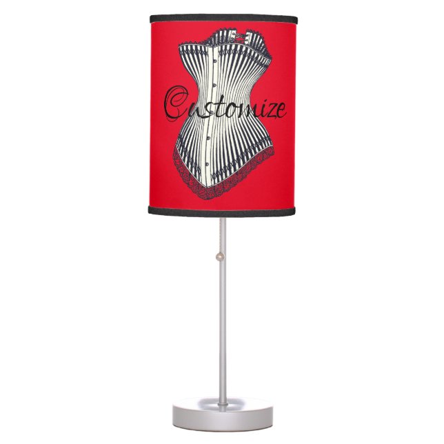 Haute Couture Corset Thunder_Cove        Table Lamp (Front)