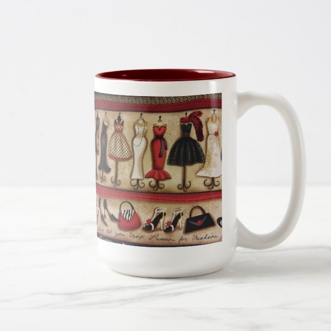 Haute Fashion Two-Tone Coffee Mug (Right)