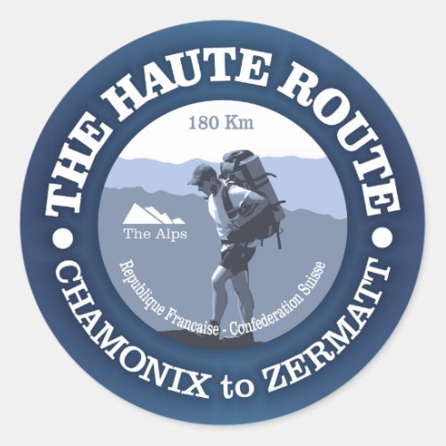 Haute Route Classic Round Sticker