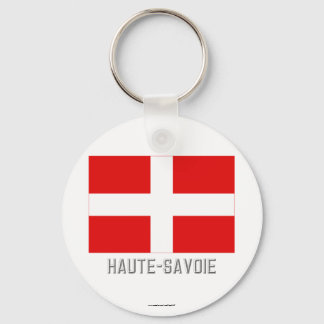Haute-Savoie flag with name Keychain