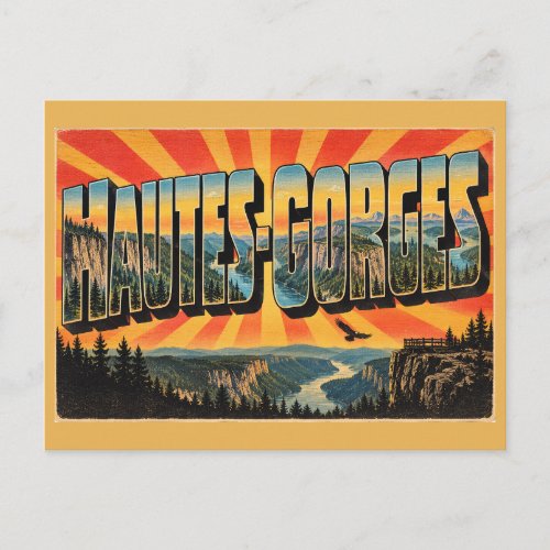 Hautes-Gorges QC Tallest Cliffs Boreal Forest Art Postcard