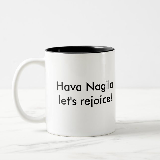 Hava Nagila Mug (Left)