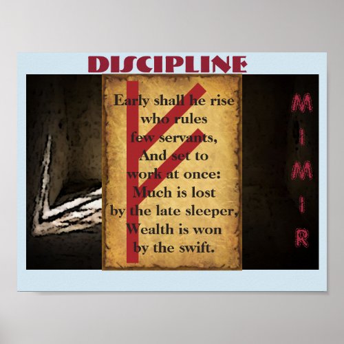 Havamal Discipline Poster