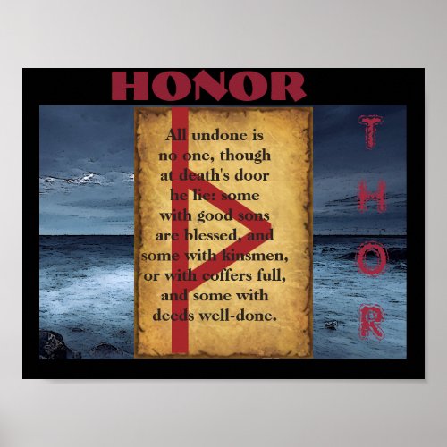 Havamal Honor Poster