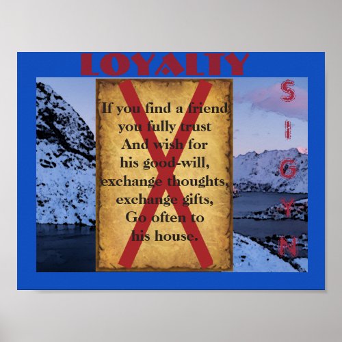 Havamal Loyalty Poster