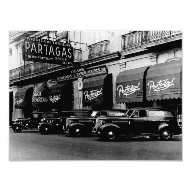 Havana 1951 Retro Cigar Factory Photo Print (Front)