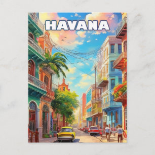 Havana, a city of a thousand colors postcard
