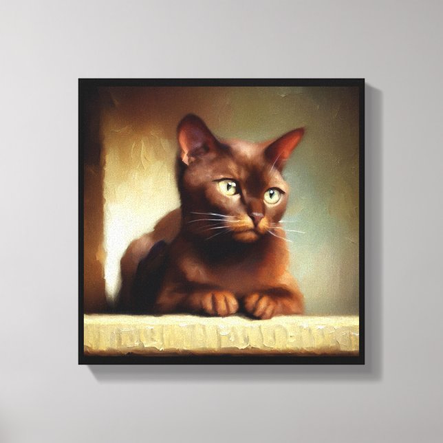 Havana Brown Cat  Canvas Print (Front)