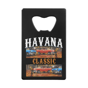 Havana Classic - Cuban Vintage Car Art Credit Card Bottle Opener
