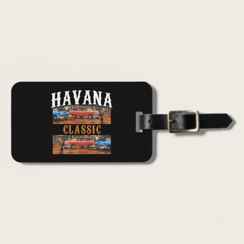 Havana Classic - Cuban Vintage Car Art Luggage Tag