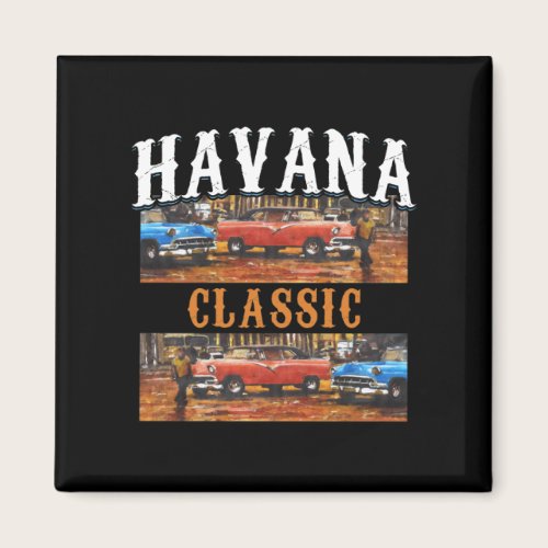 Havana Classic - Cuban Vintage Car Art Magnet