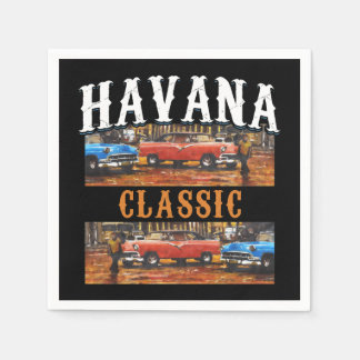 Havana Classic - Cuban Vintage Car Art Napkins