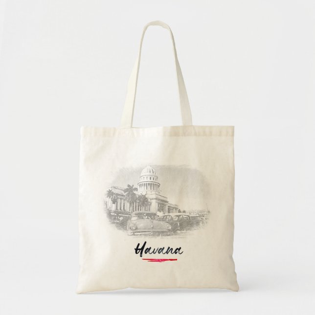 Havana - Cuba - Capitol Tote Bag (Front)